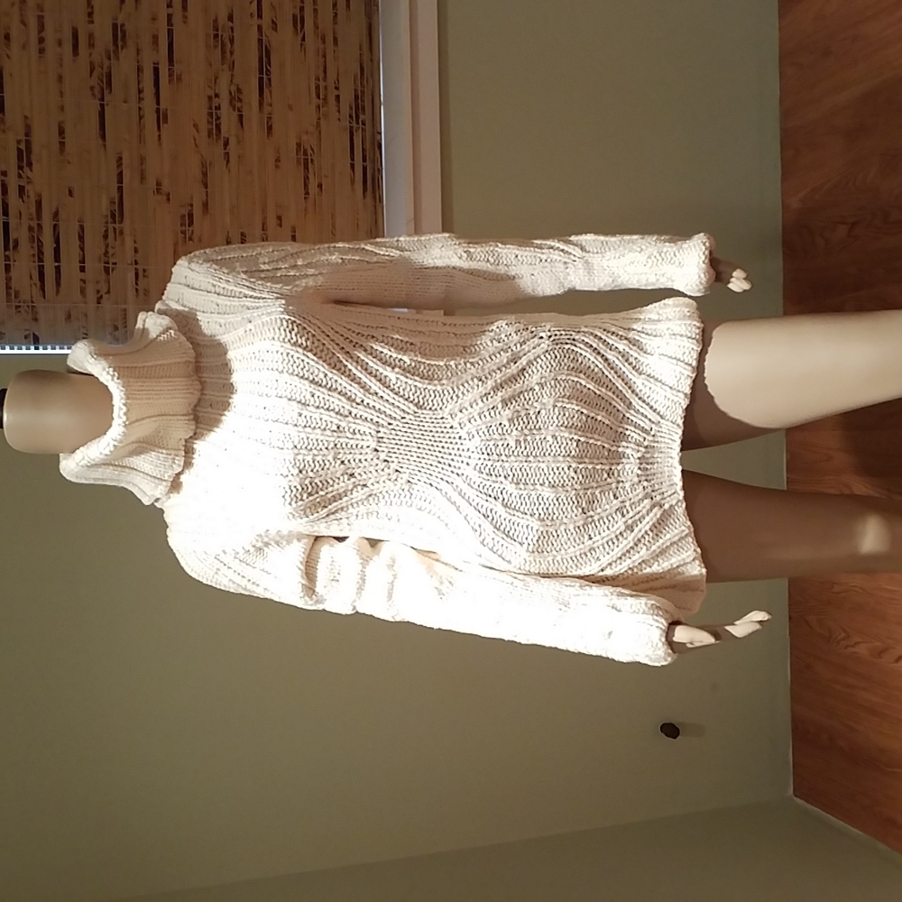 Catherine Malandrino Heavy Knit Wool Turtleneck Sweater Size S